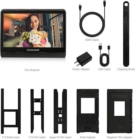 Jerbiaby 7 inç LCD Ekranlı 48 MP Film ve Slayt Tarayıcı 16GB - 3