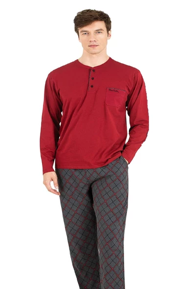 Pierre Cardin 6037 Erkek Uzun Kollu Pijama Takımı