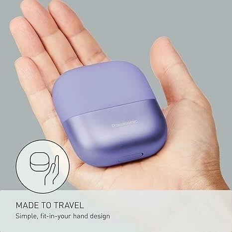 Panasonic Swipe Right 3 Bıçak Unisex Şarjlı Tıraş Makinesi Kuru/Islak Es-Cm3a-W -Mor - Resim 4