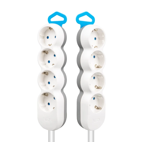 Vea VE-2S4N 4 Lü 1.5 Metre Kablolu Grup Priz Uzatma Kablosu 3680 Watt 16 Amper - 3