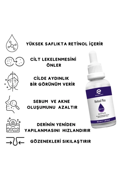 Lifting Etkili, Derin Kırışıklık Karşıtı Yenileyici Saf Retinol Serum 30 ml - 3