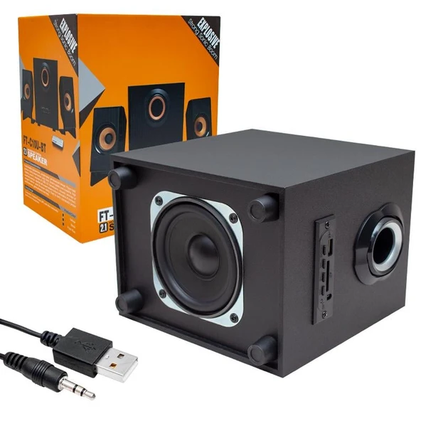 Ayt Magicvoice 2+1 Usb Tf Kart Fm Radyo Ses Sistemi Pc Bilgisayar Televizyon İçin Hoparlör Seti - 6