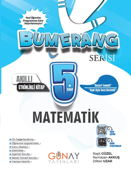 GÜNAY YAYINLARI 5.SINIF BUMERANG ETKİNLİKLİ MATEMATİK Matematik - 1
