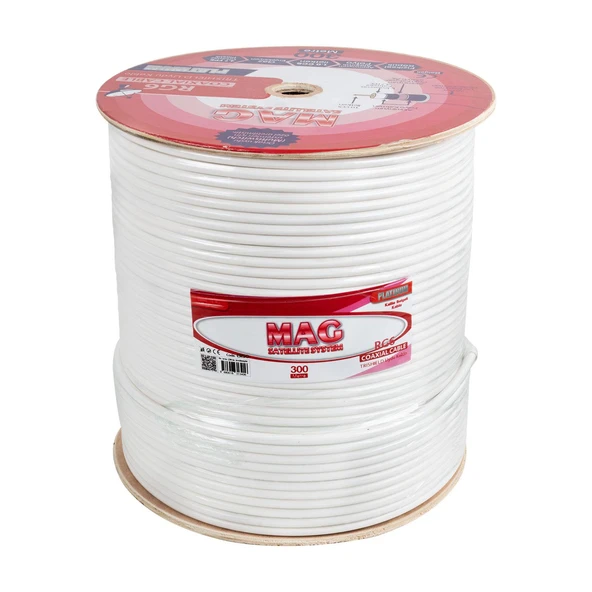 Ayt Mag Platinum Trishield 300 Metre Anten Kablosu Çanak Anten Lnb Uydu Arası Kablo - 5