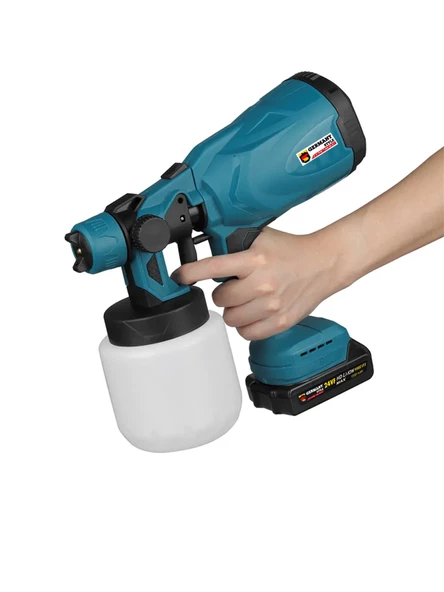 Germany Style 258VFX Yüksek Basınçlı Çift Akülü Sprey Boya Püskürtme Tabancası - 2