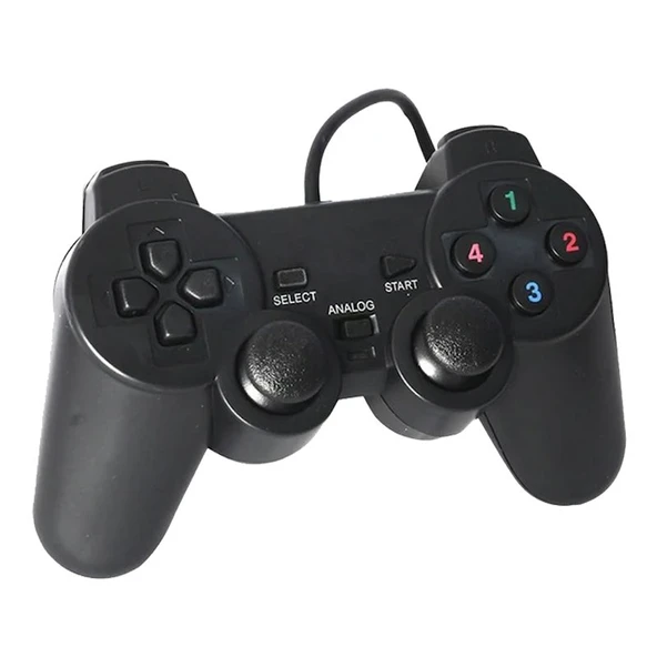 Ayt Powermaster KD-208 USB PC Bilgisayar PS3 Titreşimli Joystick Oyun Kolu Oyun Konsolu - 3