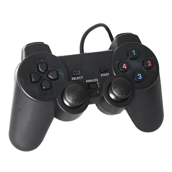 Ayt Powermaster KD-208 USB PC Bilgisayar PS3 Titreşimli Joystick Oyun Kolu Oyun Konsolu - 6