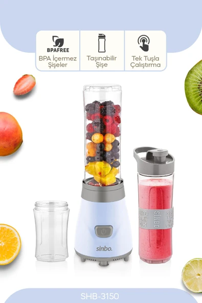 Sinbo Shb 3150 300 W Smothie Blender Mavi