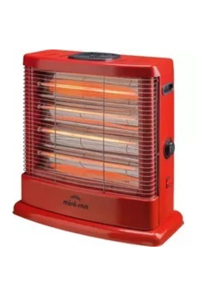 Maxi Ms-2500 2500 W Quartz Isıtıcı Kırmızı