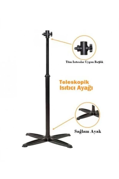 155 Cm Lüks Uzun Ayak Infrared Isıtıcı Ayağı - 3