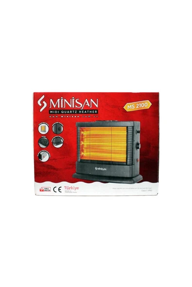 MİNİSAN Midi 2100W Buharlı Quartz Isıtıcı - 4