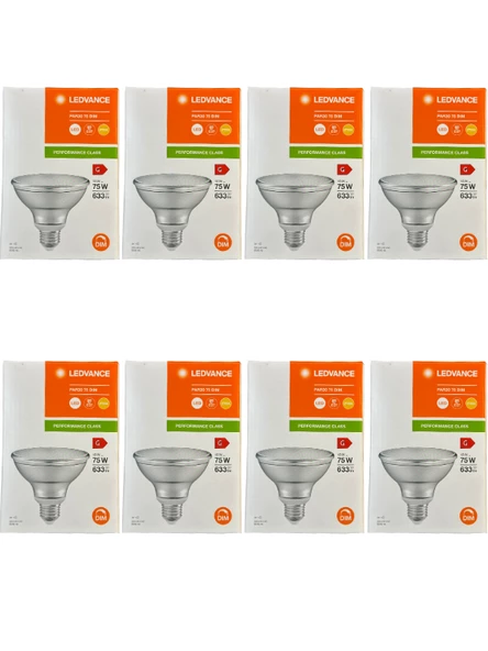 Osram Ledvance 10W (75W) 2700K (Sarı Işık) Par30 E27 Duylu Dim Edilebilir Led Spot (8 Adet)