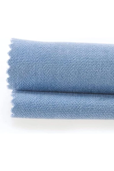 Mavi Ada Fon Perde Pilesiz Extraforlu Düz Dikim Büzgü Pile - Resim 5