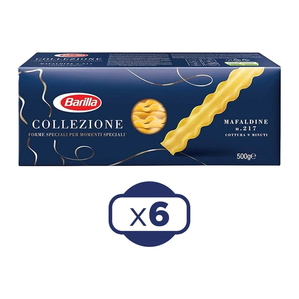 Barilla Mafaldine Makarna 500 gr x 6 Adet