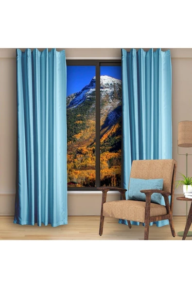 Aqua Blackout Karartma Fon Perde Güneşlik Pilesiz Extraforlu Düz Dikim ürün görseli