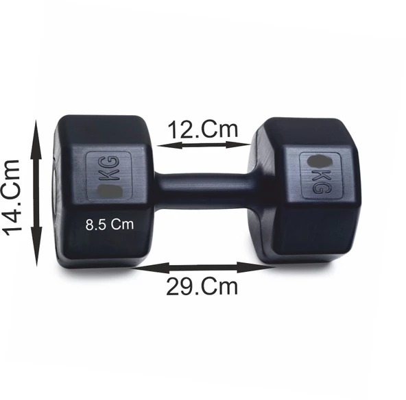 Ps spor dambıl 10KG X 2 adet + sayaçlı atlama ipi + sayaçlı ayarlanabilir el yayı - 4