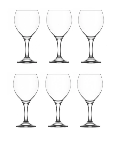 Lav Ayaklı Şarap Bardağı Misket 6'lı Goblet MIS560 - 2