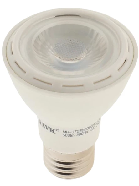 Şavk 7W 3000K (Sarı Işık) Par20 E27 Duylu Led Spot Ampul (8 Adet) - Resim 2