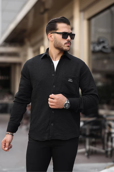 a02teks Slim Fit Düğmeli CEPLİ Hırka - Resim 2