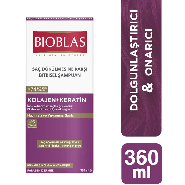 Bioblas Kolajen + Keratin Şampuan 360 ml - 2
