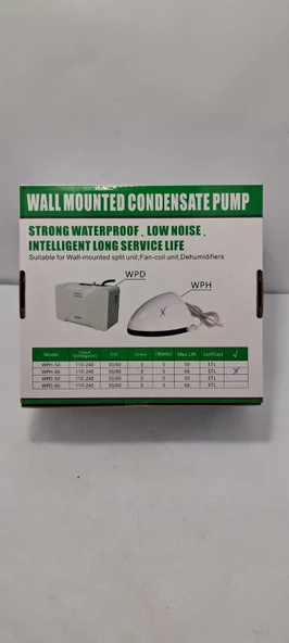 KLİMA DRENAJ POMPASI APLİK ÜÇGEN TİPİ MD-WPH-66 SARCOOL 25260315