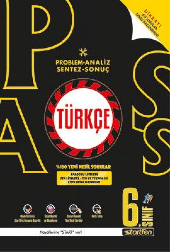 6. Sınıf Türkçe Pass Soru Bankası Startfen Yayıncılık