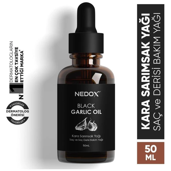 NEDOX Aşırı Yıpranmış Ve Dökülen Saçlara Özel Kara Sarımsak Yağı 50 Ml