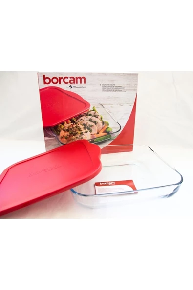 Paşabahçe 59024/1 Plastik Kapaklı Kare Borcam - 2
