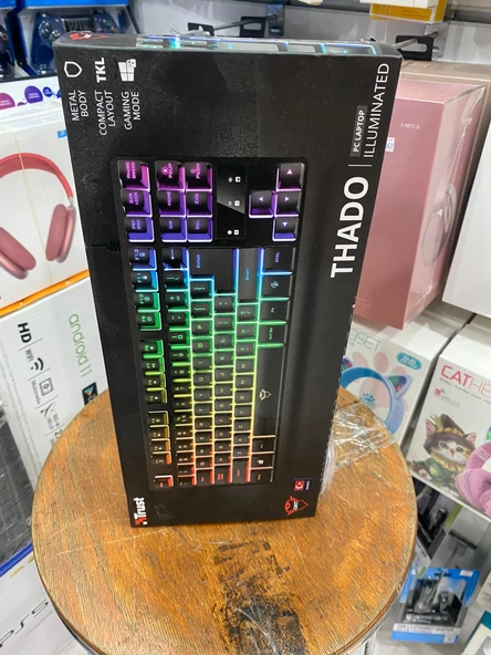 Trust GXT 833 Thado LED TKL Metal Oyun Gaming Klavye - Türkçe - 3