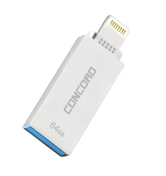 Concord 64 GB 3.0 Metal Lightning OTG Flash Bellek C-OTGL64