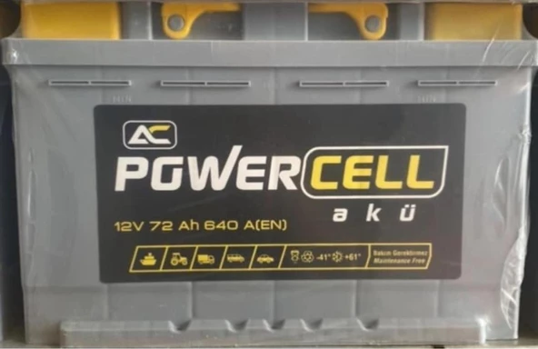 12V 72 AMPER 640A EN POWERCELL 2 YIL GARANTİLİ ÜRETİM. 2024