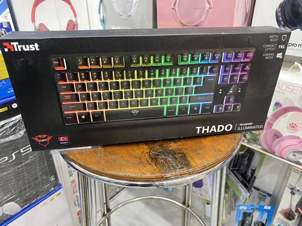 Trust GXT 833 Thado LED TKL Metal Oyun Gaming Klavye - Türkçe