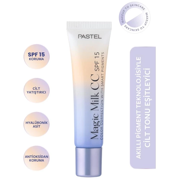 Pastel Magic Milk Color Correction 51 Medium Deep cc Krem SPF 15