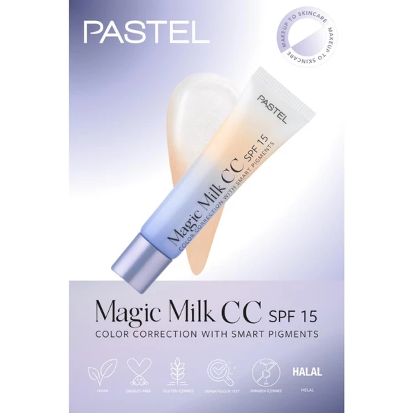 Pastel Magic Milk Color Correction 51 Medium Deep cc Krem SPF 15 - 3