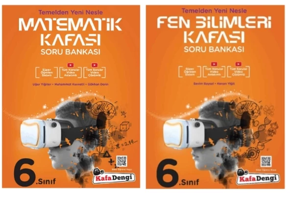 KAREKÖK YAYINLARI 6. Sınıf Matematik + Fen Bilimleri Kafası Soru Bankası