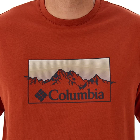 Columbia CSC Linear Range Erkek Kisa Kollu T-Shirt CS0344 - Resim 4