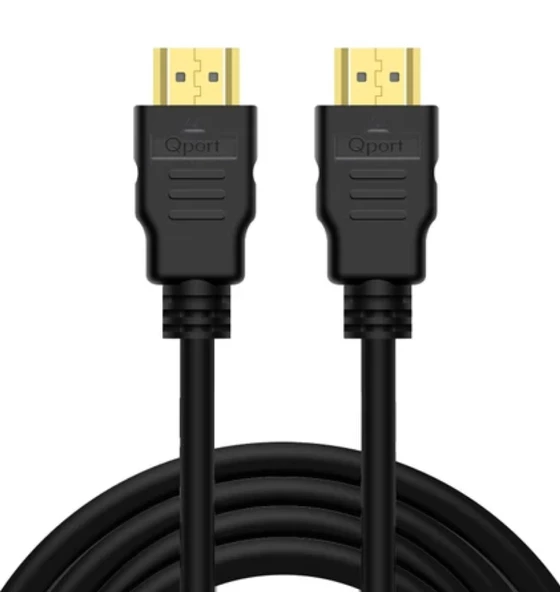 Qport Q-HDMI52 5M HDMI KABLO Altın Uçlu 5 Metre 4K HDMI 2.0 VERSİYON  Kablo - 2