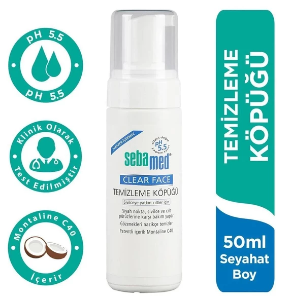 Sebamed Clear Face Sivilce Karşıtı Temizleme Köpüğü 50 Ml