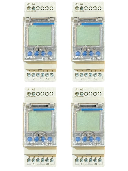 Entes DTR-10 16A Astronomik Zaman Rölesi (4 Adet)