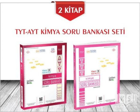 TYT AYT Kimya Soru Bankası Seti 2 Kitap Üç Dört Beş Yayıncılık
