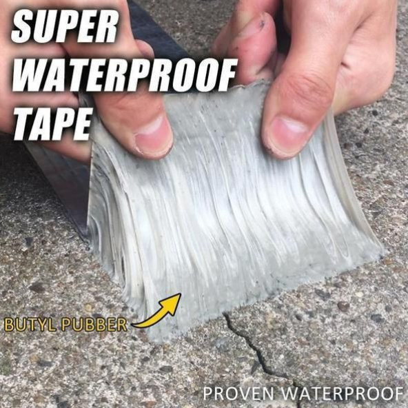 Waterproof Tape Su Geçirmez Güçlü Tamir Bandı Çamur Bant Duvar Çatlakları Çatı Cam Demir Beton Pimaş
