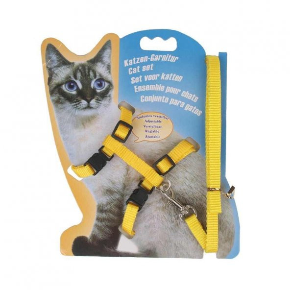 Ayarlanabilir Lüx Kedi Gezdirme Tasması 120 cm - 2