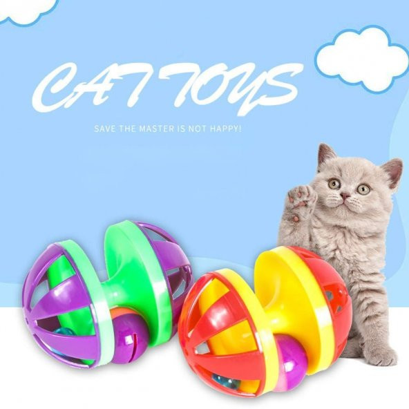Kedi Çıngırağı Kedi Çıngıraklı Oyuncak Kedi Yakalama Topu