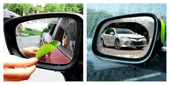 Oto Araç Yan Ayna Su Kaydırıcı ve Buğu Önleyici - 3