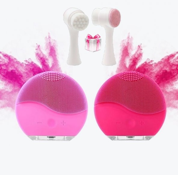 6 Farklı Titreşim Modlu Yüz Temizleme Cihazı Şarjlı + Temizleme Fırçası Hediye