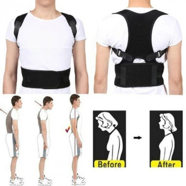 Medikal Ortopedik Kanburluk Önleyici Manyetik Dik Duruş Korsesi - 5