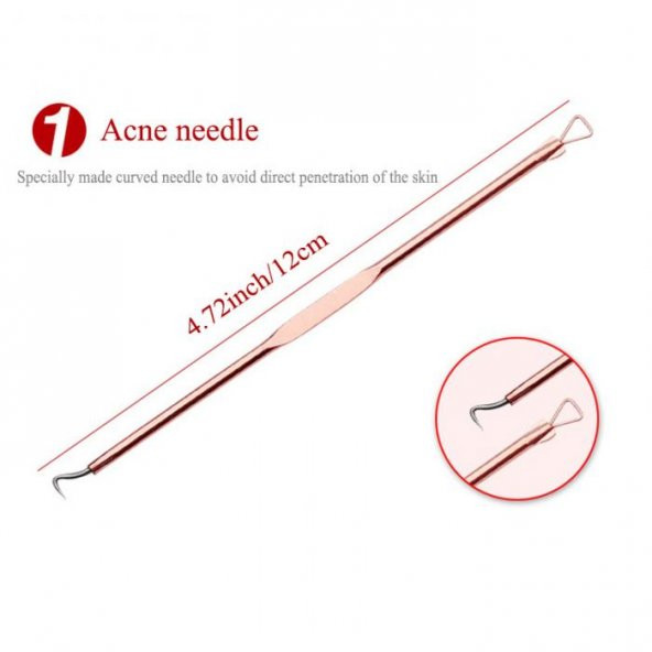 4 Parça Kutulu Paslanmaz Çelik Sivilce Akne Siyah Nokta Komedon - 4