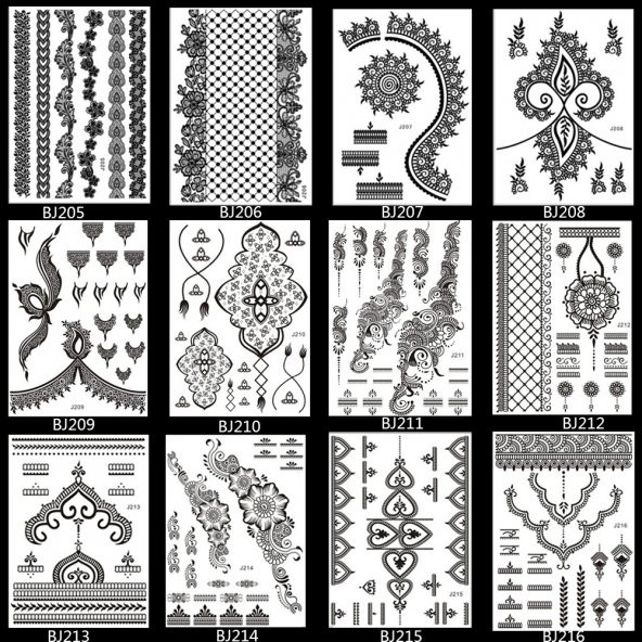 Geçici Dövme Çeşitleri Tattoo 2 Alana 1 Hediye - 10