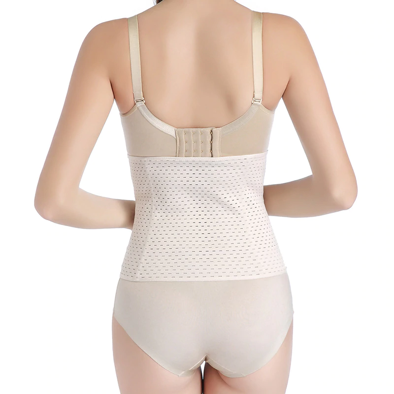 Bel İnceltici Korse Vücut Şekillendirici Doğum Sonrası Toparlayıcı Katlanmayı Önleyici 4 Adet Çelik Balenli - 5