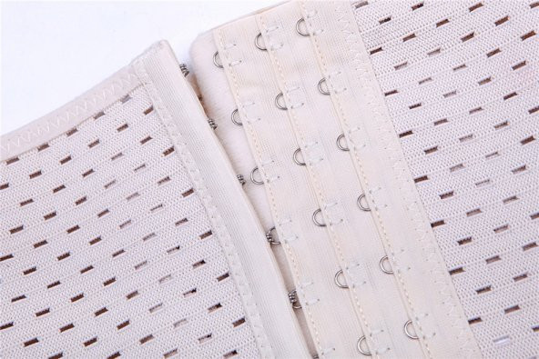 Bel İnceltici Korse Vücut Şekillendirici Doğum Sonrası Toparlayıcı Katlanmayı Önleyici 4 Adet Çelik Balenli - 9